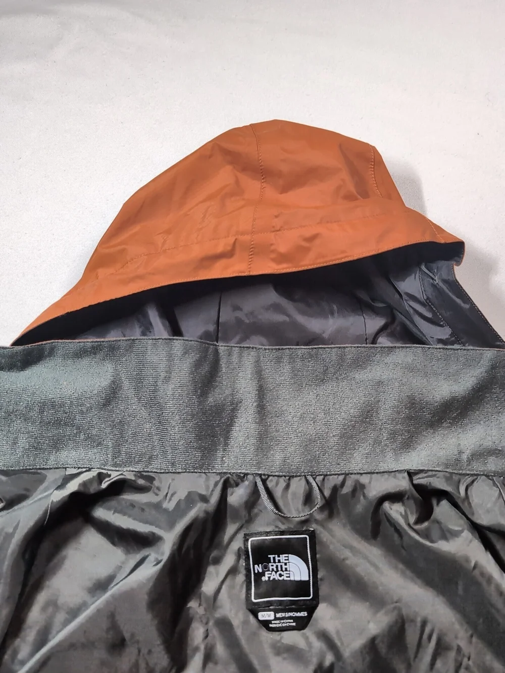 The North Face Men's Orange Hooded Shell Jacket